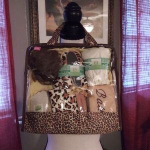 Leopard bath gift set 8pc